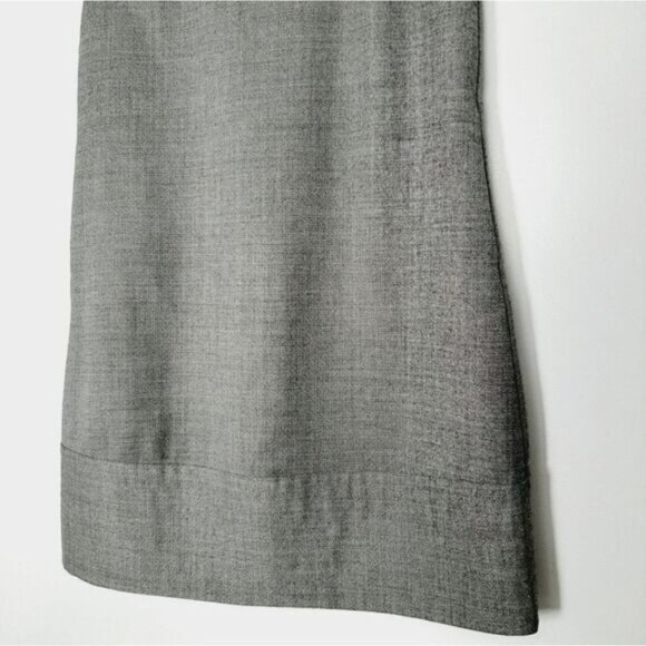 GAP Wool Blend A-Line Bib Collar Mini Dress Neutral Gray Sz 2 - Picture 5 of 13